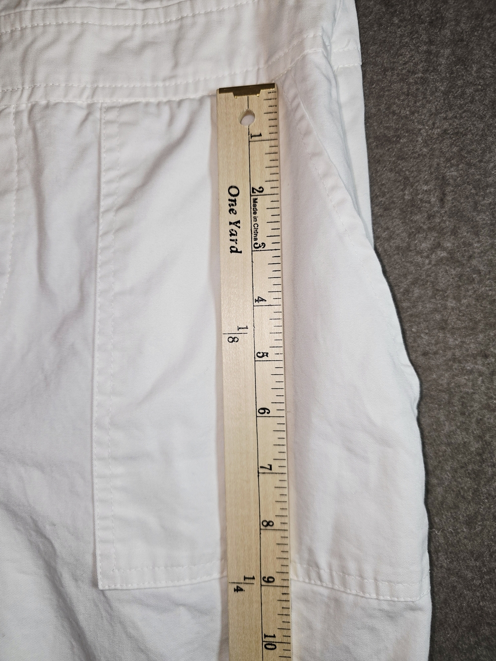 Zara White Strapless Wide-Leg Cargo Jumpsuit Womens Med - Picture 11 of 16
